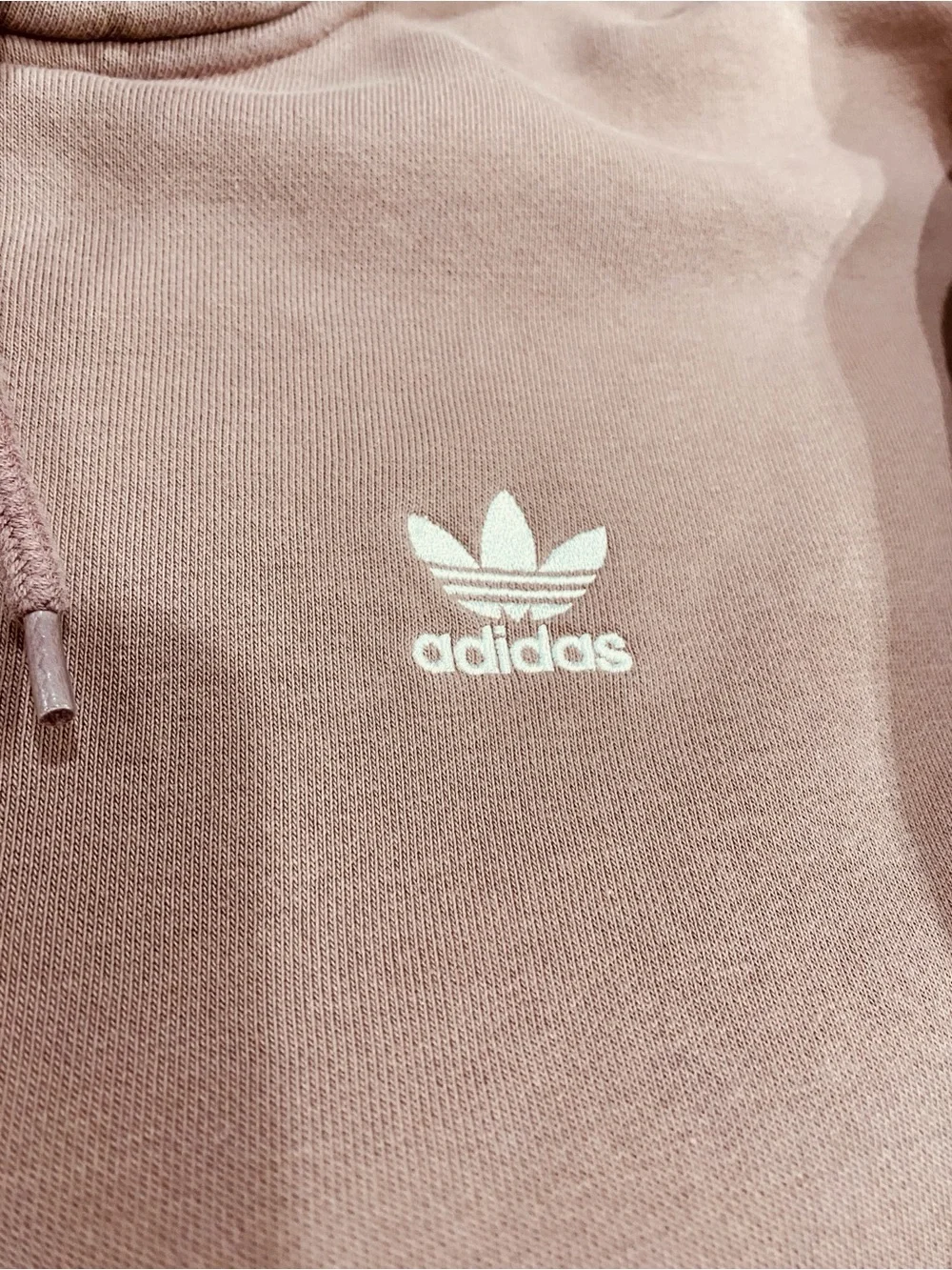 adidas Men’s Mauve Trefoil Pullover Hoodie Size M